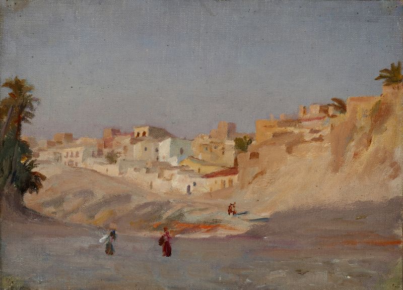 Paisaje con exuberante vegetación y luz solar de Jan Ciągliński, 1899