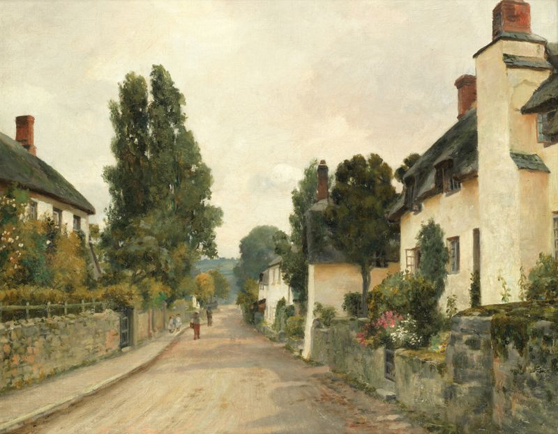Paisagem representando Williton, Somerset de Charles James Fox, meio desconhecido