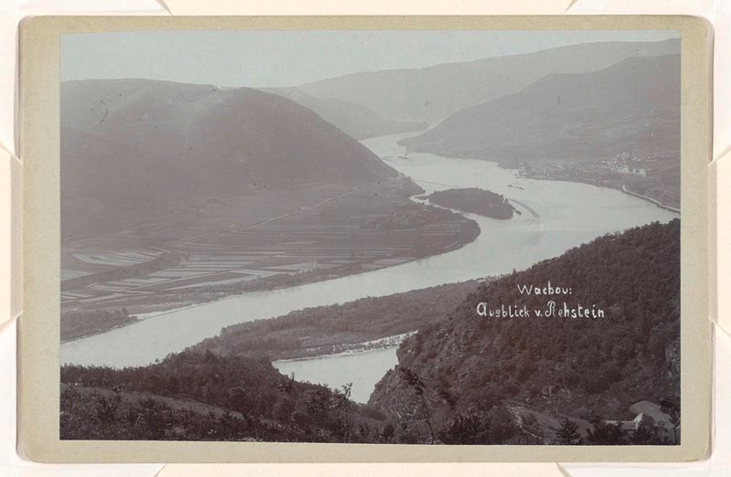 Landscape of the Wachau valley, paper artwork by Franz von Prandtstetter