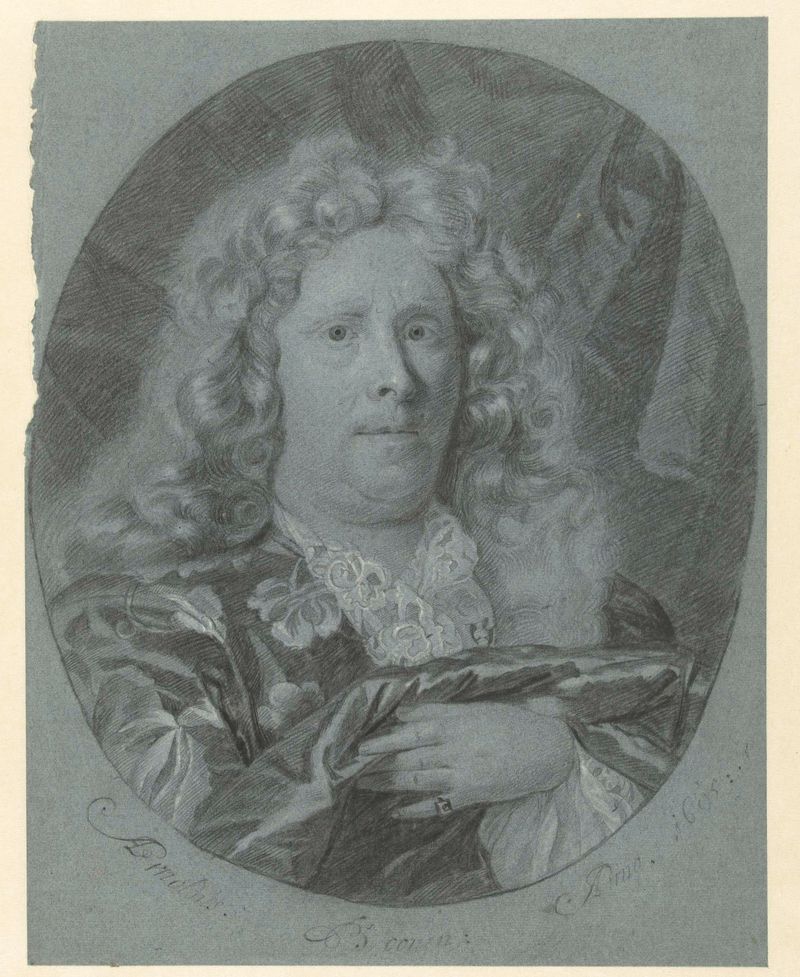 Self-portrait by Arnold Boonen, oil on canvas, featuring a serene figure illuminated by soft light.