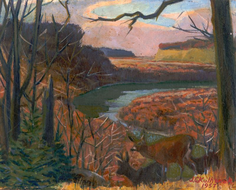 Across the Wide Valley de James C. Kulhanek, modernismo, paisaje