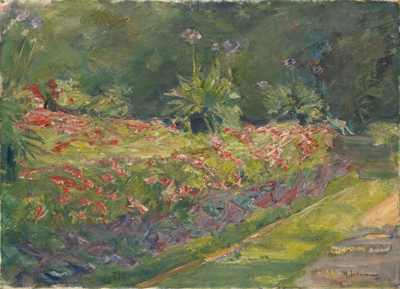 O Jardim no Wannsee em Berlim, óleo sobre tela de Max Liebermann