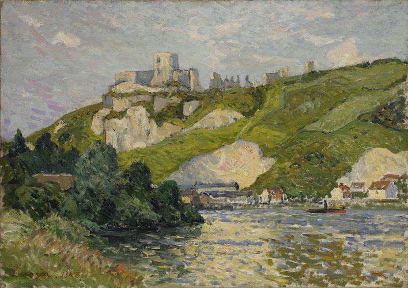 Landscape with a fortress and nature by Maxime Maufra, 1903, oil painting