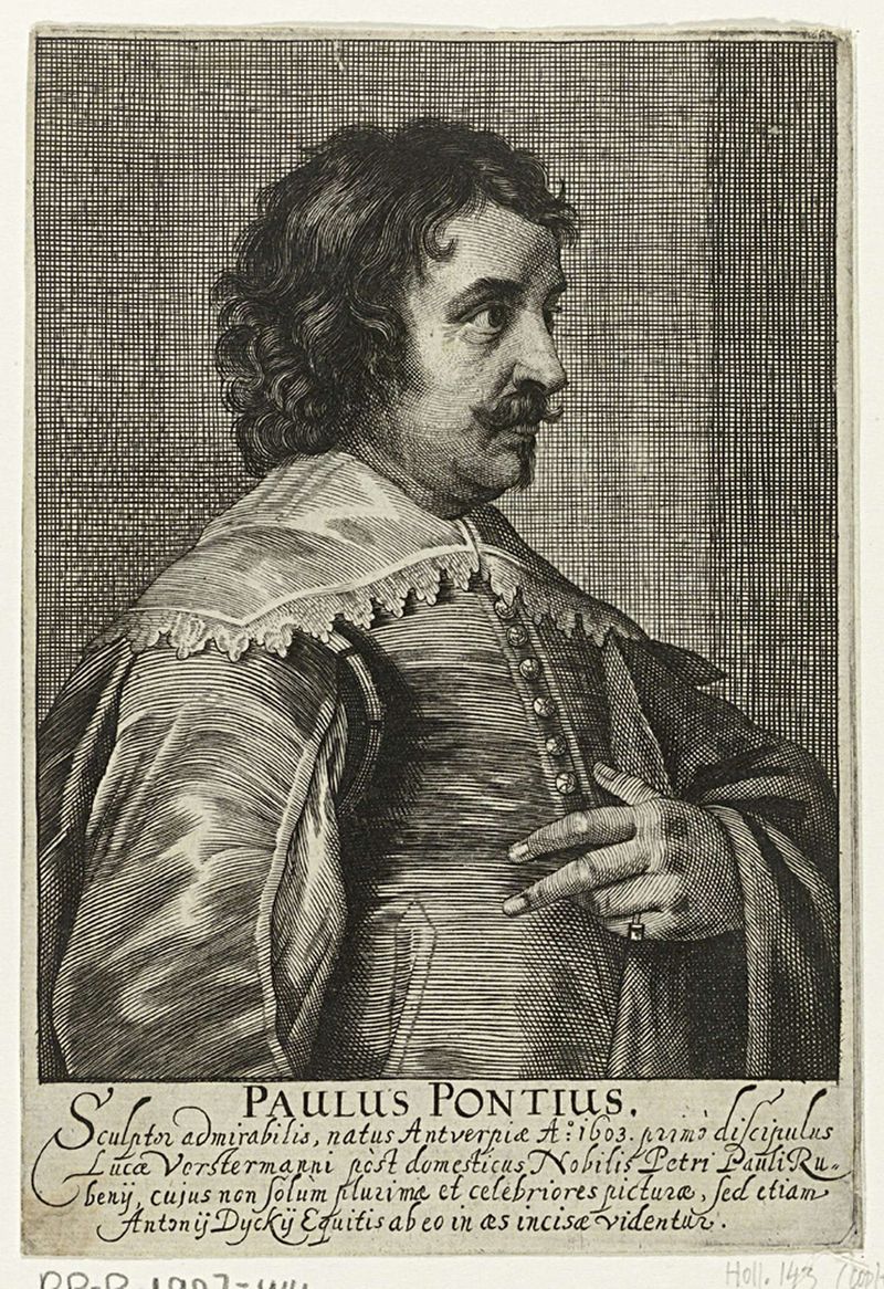 Retrato de Paulus Pontius, grabado de Unknown Artist