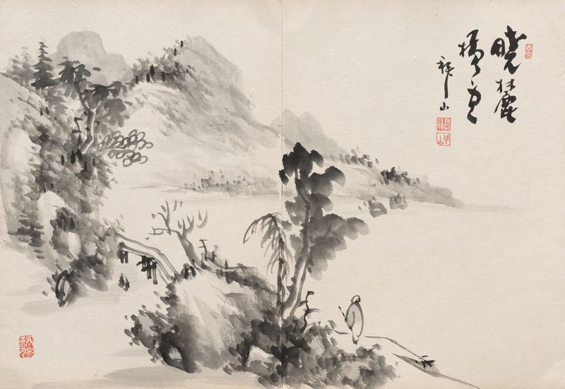 Figurative artwork by Yoshitsugu Haizan, medium unknown, featuring light and color interplay.