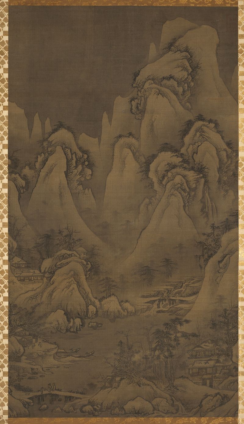 Winter Landscape de Yeoseol, Renacimiento del Norte, que muestra una serena escena invernal con árboles desnudos.