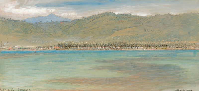 Landscape of Port Antonio, Jamaica by Albert Goodwin, unknown medium