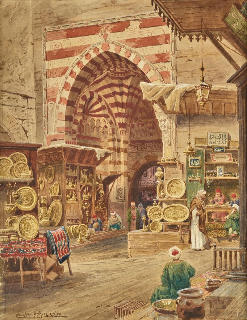 Cairo by Ludwig Hans Fischer, depicting a vibrant cityscape in unknown medium.
