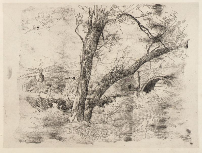 Paisaje de Sulby Glen de Julian Alden Weir, óleo sobre lienzo