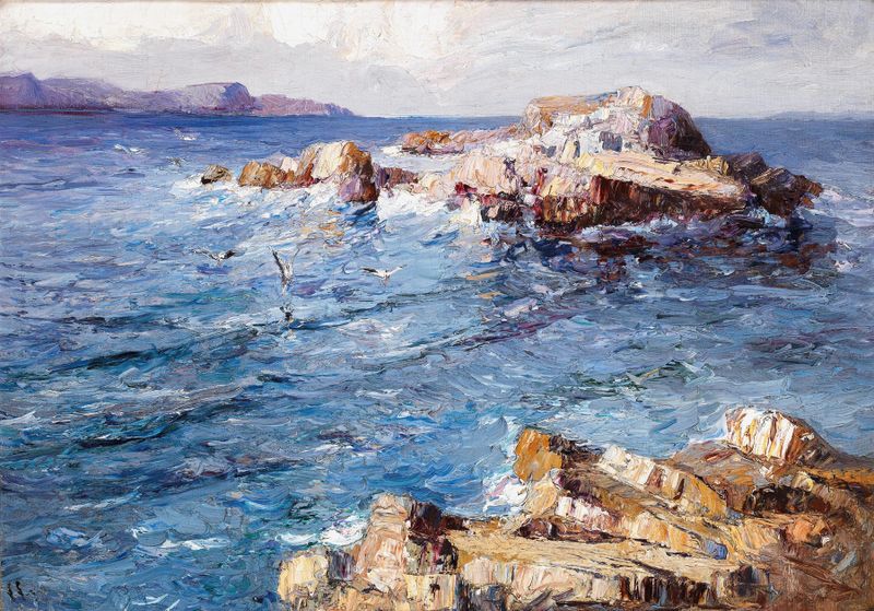 Swirling waves by Leontine von Littrow, unknown medium