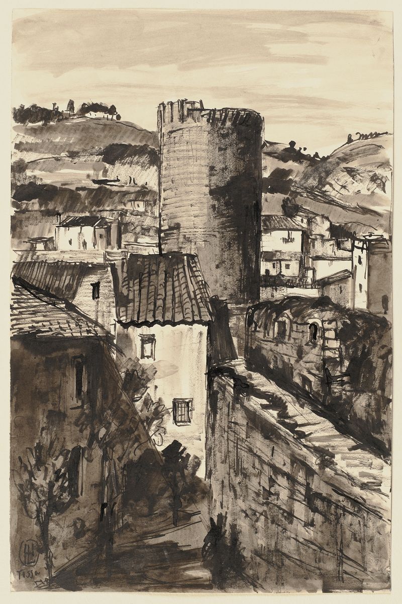Landscape of Tossa de Mar by Hermann Lismann, unknown medium
