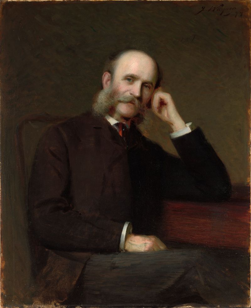 Portrait of Dwight Moses Clapp, oil on canvas by Jacob Dutweiler Wagner