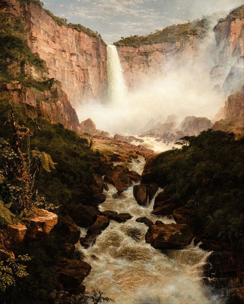 Pintura al óleo de Las Cataratas del Tequendama de Frederic Edwin Church