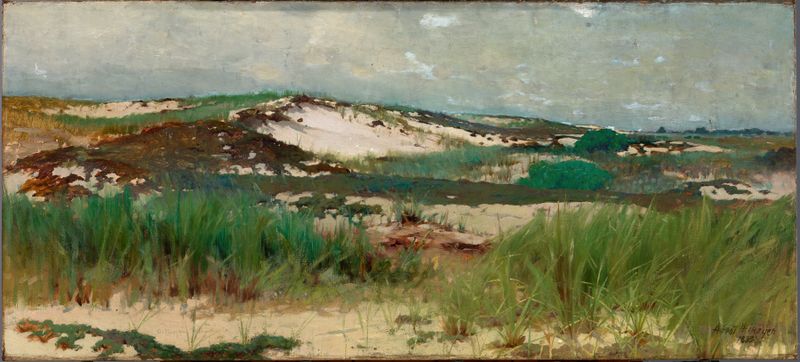 Nantucket Sand Dune by Charles Morgan McIlhenney, impressionism, depicting a sandy landscape.