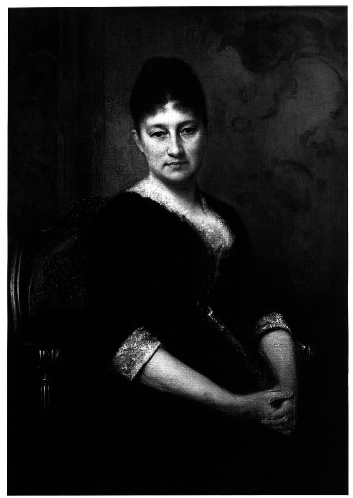 Retrato de una mujer de Elizabeth Welles Perkins, óleo sobre lienzo, 1889