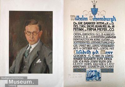 Retrato de Wilhelm Schomburgk por C. Boxberg, óleo sobre cartão