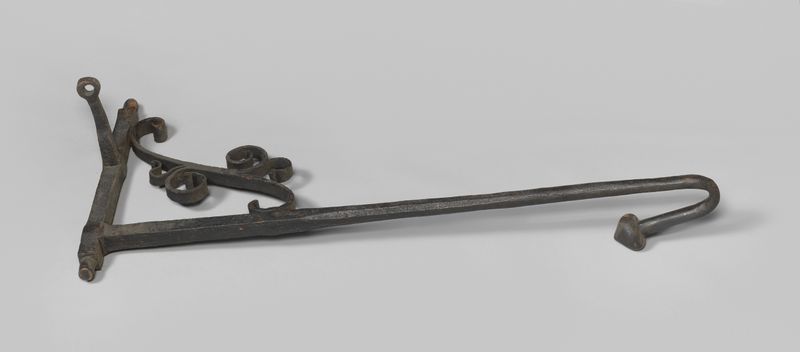 Obra figurativa em metal de anoniem mostrando uma figura despejando água de uma bomba