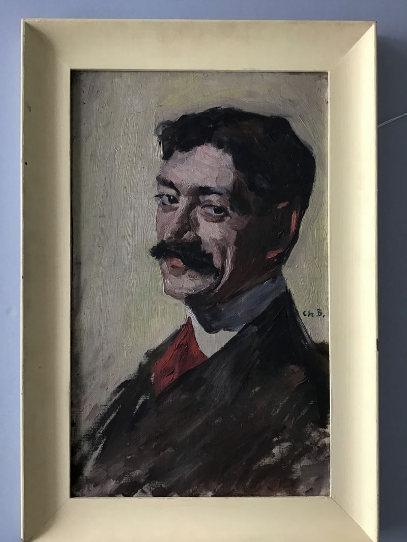 Portrait of Ludwig Kraft, oil on canvas by Charlotte Berend-Corinth