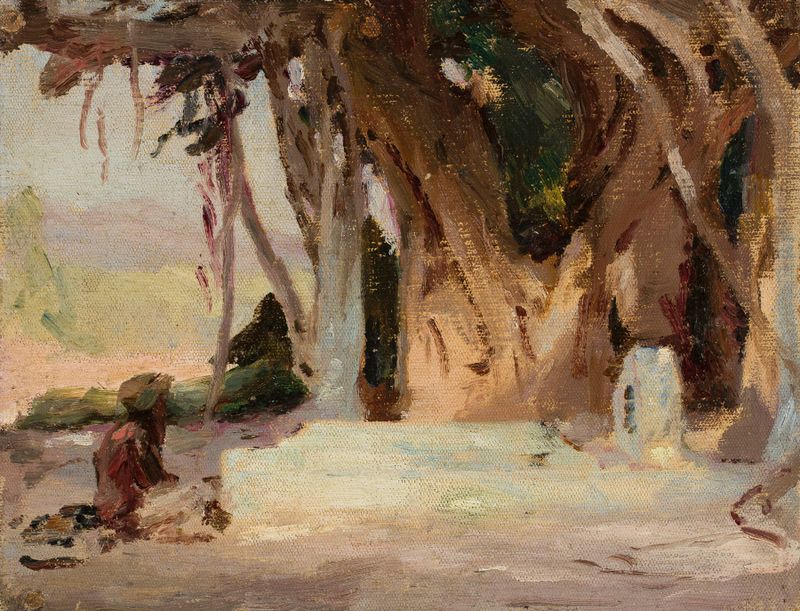 Expressionismo figurativo de Jan Ciągliński, Study from the Journey to India, 1907