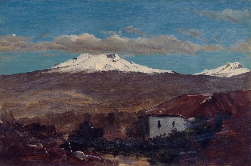 Mount Chimborazo Shown From Riobamba, Ecuador, óleo sobre lienzo de Frederic Edwin Church