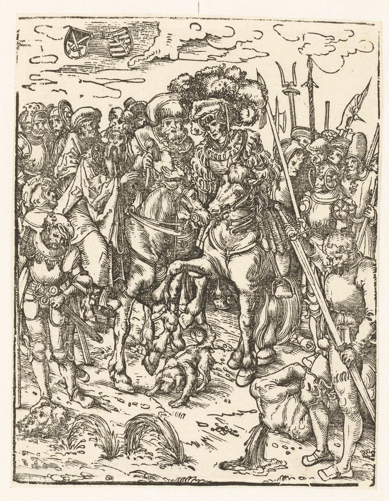 Marteldood van Paulus door onthoofding, gravura de Lucas Cranach, representando a execução de São Paulo