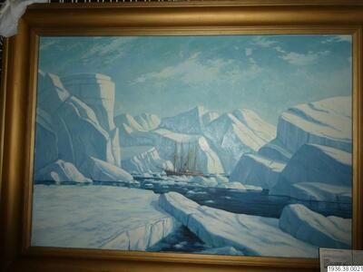 Landscape oil painting by Emanuel A. Petersen, showcasing vibrant colors and depth.