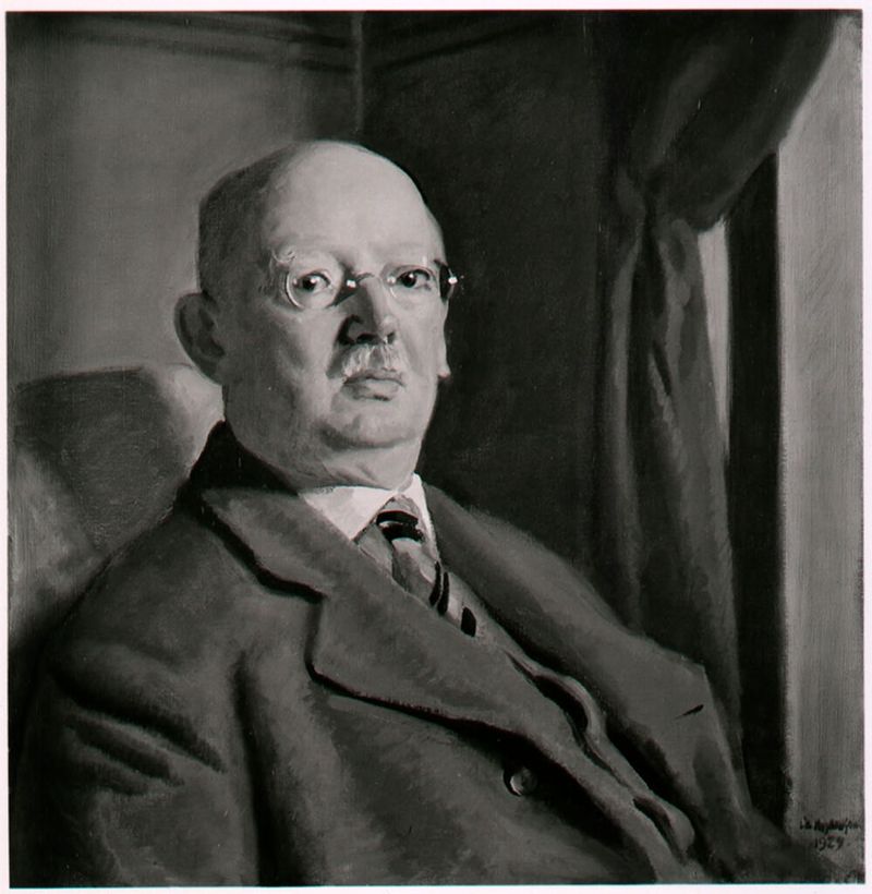 Portrait of Edward Channing, oil on canvas by Charles Sydney Hopkinson