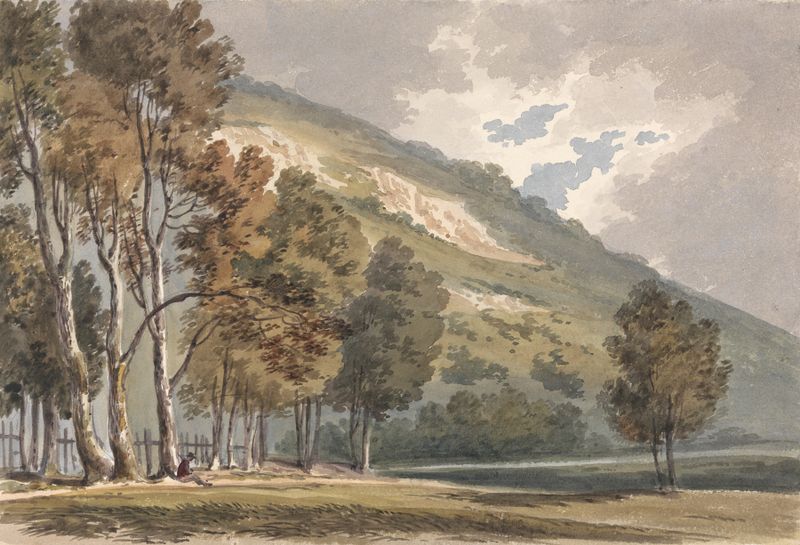 Landscape at Boxhill, Surrey de Alexander Monro, meio desconhecido