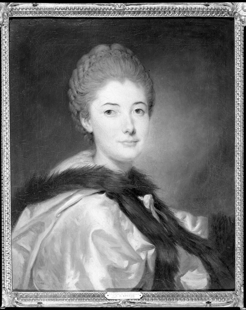 Retrato de una mujer, supuestamente la marquesa de Chauvelin, óleo sobre lienzo de un artista no identificado