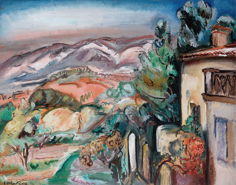 Landscape with vibrant foliage by Emile Othon Friesz, oil on canvas