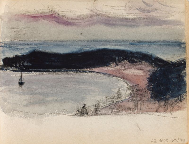 Post-Impressionism landscape by Magnus Enckell, 1902