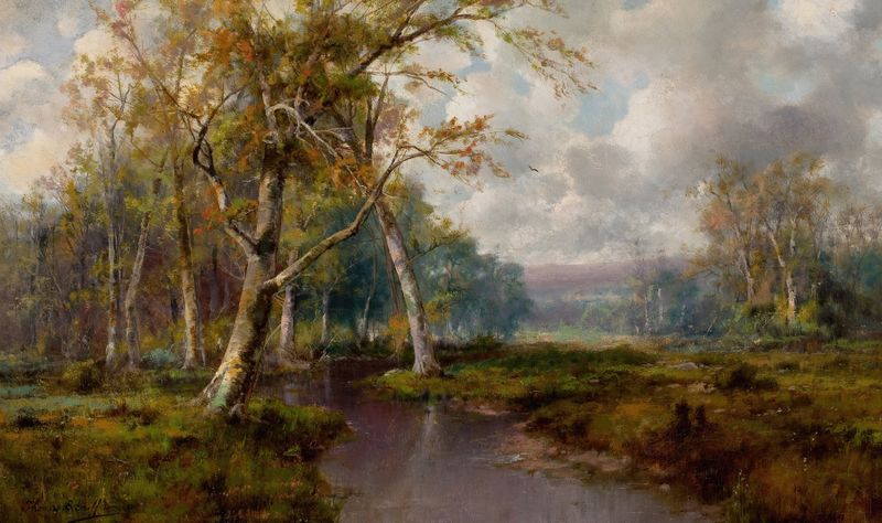 Tarde Tranquila de Thomas Bailey Griffin, impresionismo, paisaje