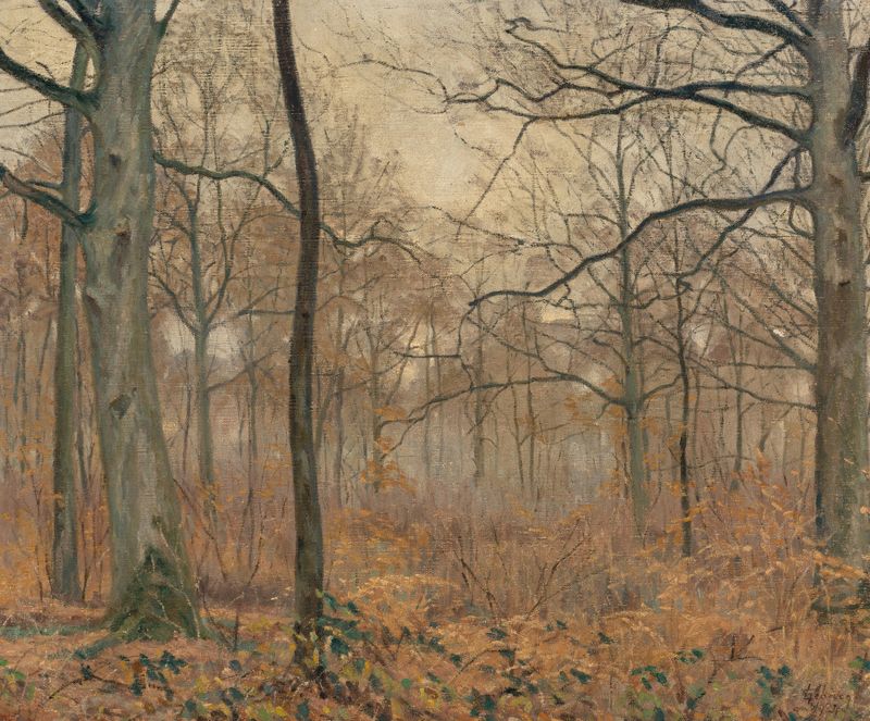 Conte de fées de Georges Emile Lebacq, obra figurativa en medio desconocido