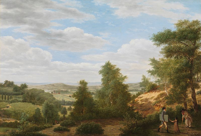 Oil painting by Pieter Rudolph Kleijn depicting the Valley of Montmorency