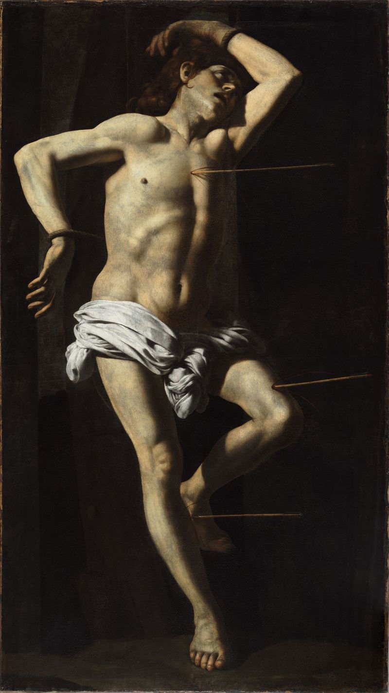 O Martírio de São Sebastião, óleo sobre tela de Giovanni Battista Caracciolo