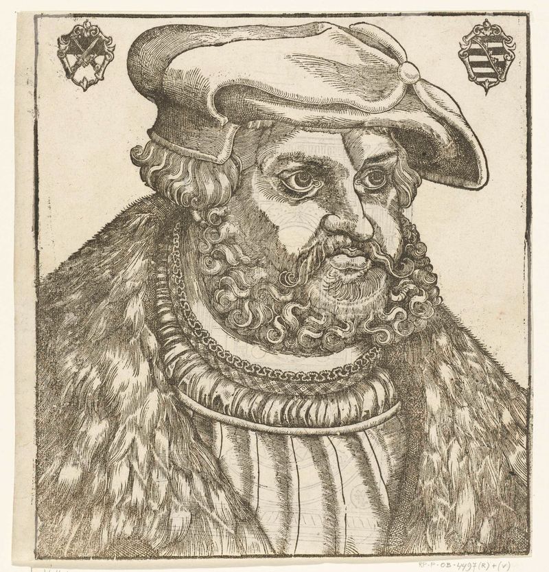Retrato de Frederik III, figura nobre, meio papel, por Unknown Artist