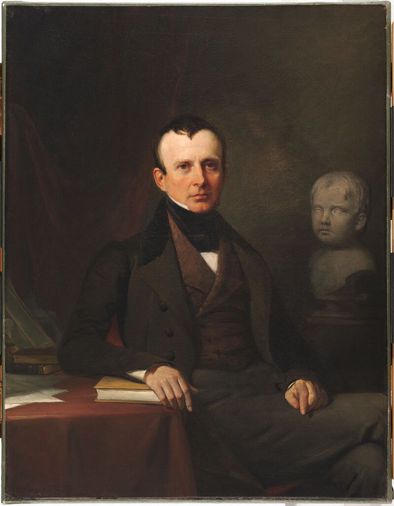 Retrato de una figura serena de Francis Alexander, óleo sobre lienzo