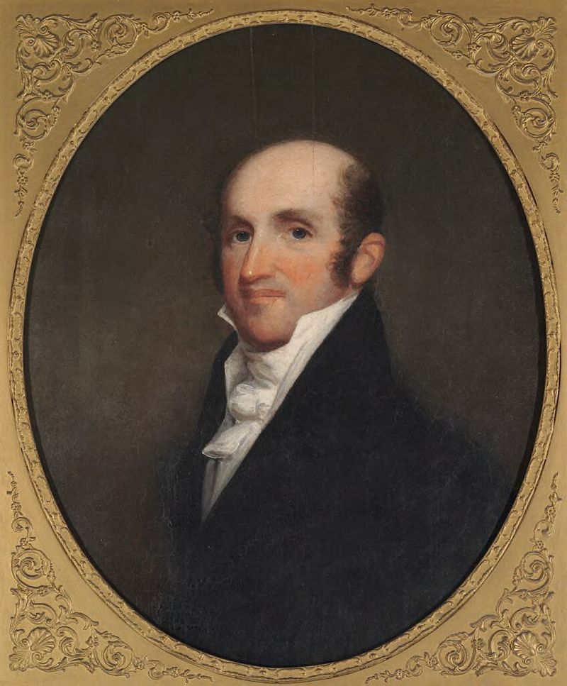 Portrait of Stephen Higginson, wood medium by Gilbert Stuart Newton