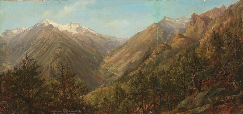 Landscape view from Thörl into the Molda Valley by Anton Schiffer, medium unknown
