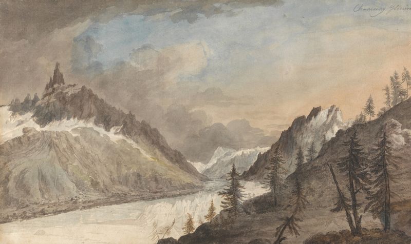Chamonix, Mer de Glace by Charles Gore, depicting a glacier landscape.