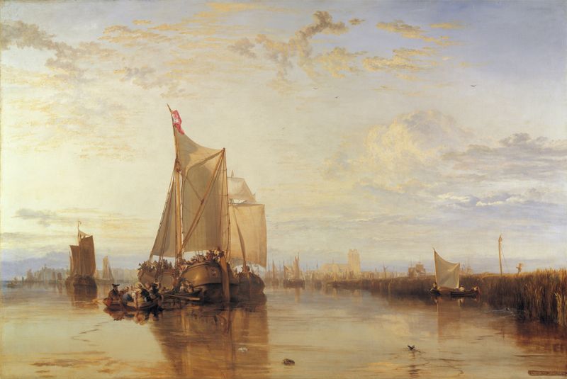 Dort or Dordrecht - The Dort Packet-Boat from Rotterdam Becalmed, oil painting by Joseph Mallord William Turner