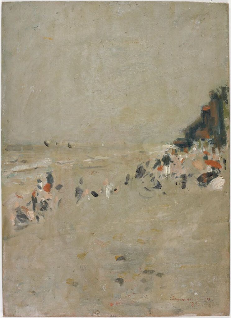 Paisagem com Figuras na Praia, óleo sobre tela de Denman Waldo Ross