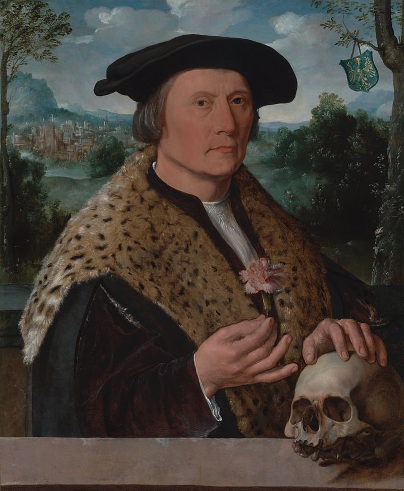 Retrato de Pompeius Occo, óleo sobre panel de Dirck Jacobsz