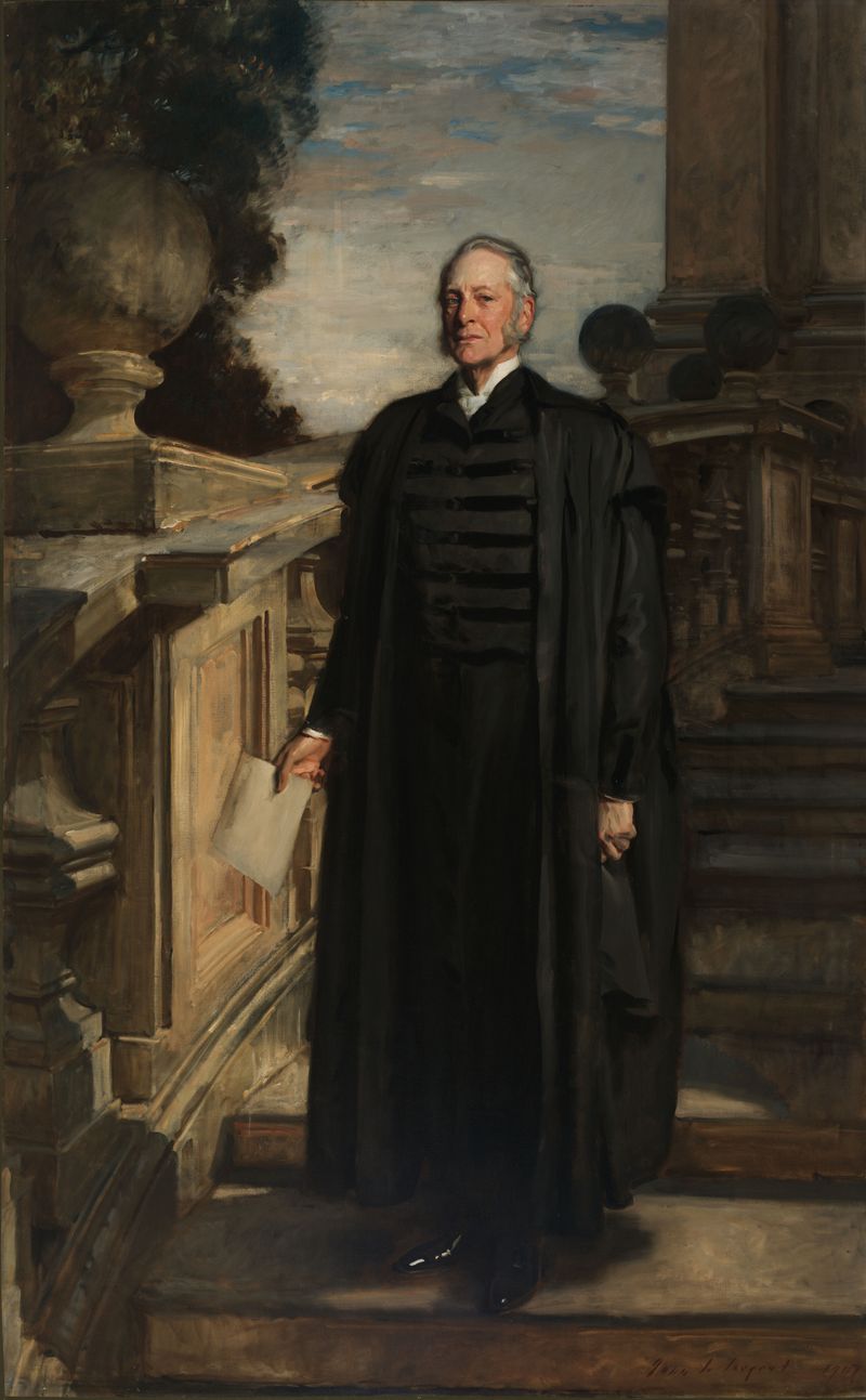 Retrato de Charles William Eliot, óleo sobre tela de John Singer Sargent