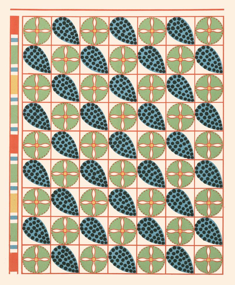 Composição abstrata em azul de Gustave Jéquier, 1911