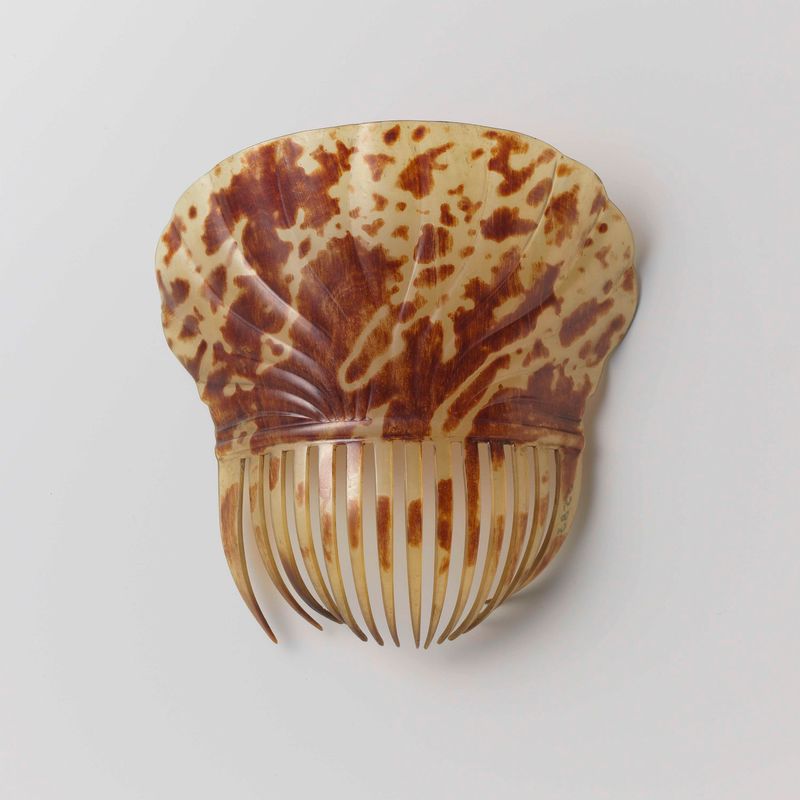 Obra decorativa em relevo que imita a concha de tartaruga de Unknown Artist