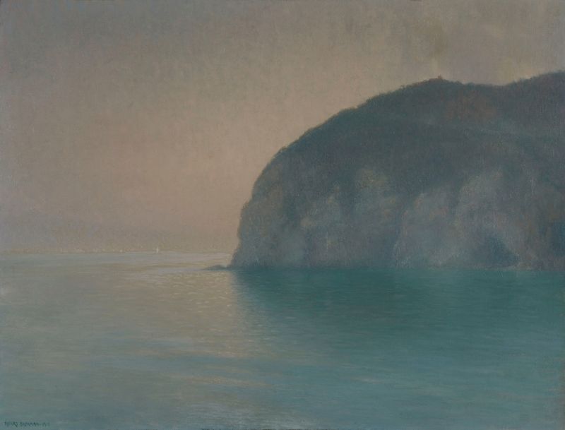 Obra abstracta de Henry Brokman, Scutolo, ‘la merveille des merveilles’, con tonos luminosos.