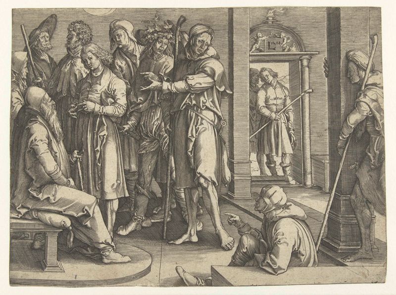 Engraving by Jan Harmensz. Muller showing Jozef sharing dreams with Jakob