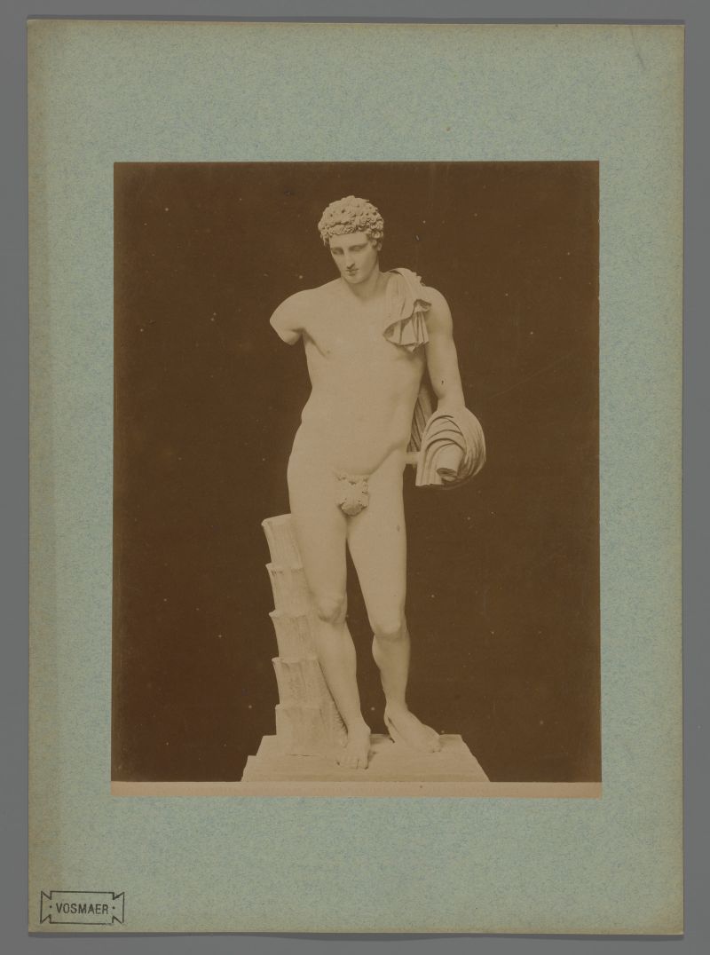 Escultura de Hermes, impressão em albúmina de Fratelli Alinari
