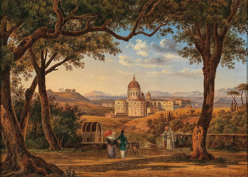 Arquitetura da Basílica de São Pedro no estilo Romanticismo por Johann Christoph Gubig